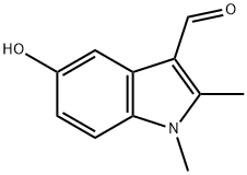 5-hydroxy-1,2-dimethyl-1H-indole-3-carbaldehyde 구조식 이미지