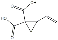 2-ethenylcyclopropane-1,1-dicarboxylic acid Structure