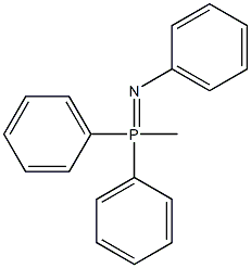 Benzenamine,N-(methyldiphenylphosphoranylidene)- 구조식 이미지