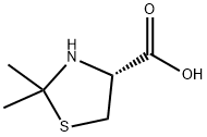 (4R)-2,2-dimethyl-1,3-thiazolidine-4-carboxylic acid Structure