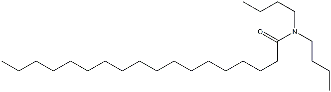 Octadecanamide, N,N-dibutyl- Structure