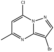 3-bromo-7-chloro-5-methylpyrazolo[1,5-a]pyrimidine 구조식 이미지