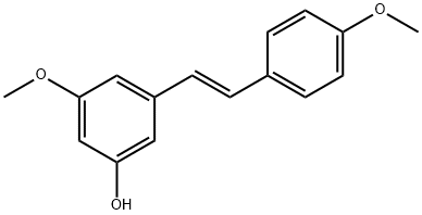 (E)-3-Hydroxy-4',5-dimethoxystilbene Structure