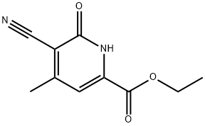 2-Pyridinecarboxylicacid, 5-cyano-1,6-dihydro-4-methyl-6-oxo-, ethyl ester Structure