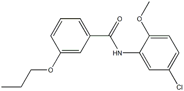 N-(5-chloro-2-methoxyphenyl)-3-propoxybenzamide Structure