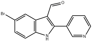 5-bromo-2-(pyridin-3-yl)-1H-indole-3-carbaldehyde 구조식 이미지