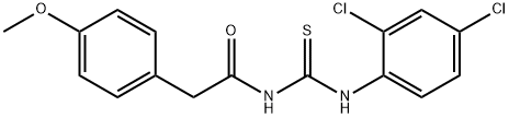 N-{[(2,4-dichlorophenyl)amino]carbonothioyl}-2-(4-methoxyphenyl)acetamide Structure