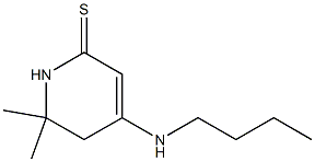 2(1H)-Pyridinethione, 4-(butylamino)-5,6-dihydro-6,6-dimethyl- 구조식 이미지