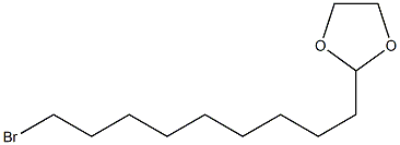 1,3-Dioxolane, 2-(9-bromononyl)- Structure