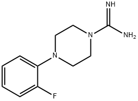 4-(2-Fluoro-phenyl)-piperazine-1-carboxamidine 구조식 이미지