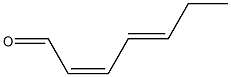 2,4-Heptadienal, (Z,E)- Structure