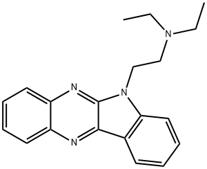 N,N-diethyl-2-(6H-indolo[2,3-b]quinoxalin-6-yl)ethan-1-amine 구조식 이미지