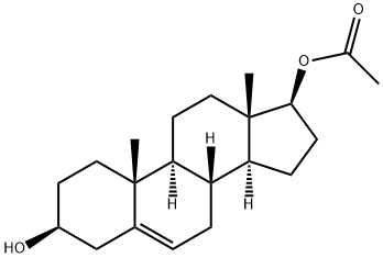 Androstenediol 17-acetate Structure
