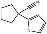 1-(2-thienyl)cyclopentanecarbonitrile Structure