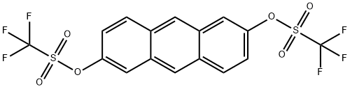Anthracene-2,6-diyl Bis(trifluoromethanesulfonate) Structure