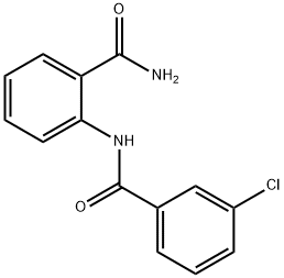 N-(2-carbamoylphenyl)-3-chlorobenzamide Structure