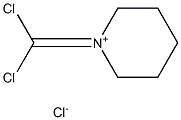 Piperidinium, 1-(dichloromethylene)-, chloride Structure