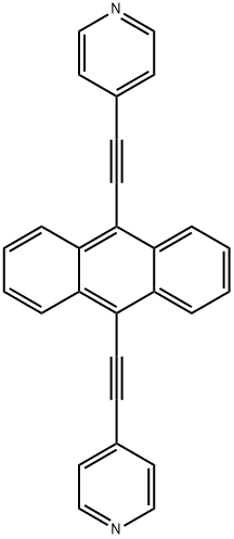 Pyridine,4,4'-(9,10-anthracenediyldi-2,1-ethynediyl)bis- Structure