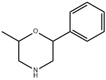 Morpholine, 2-methyl-6-phenyl- 구조식 이미지