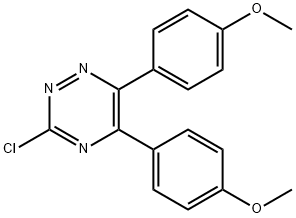 1,2,4-Triazine, 3-chloro-5,6-bis(4-methoxyphenyl)- Structure