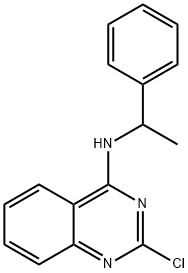 2-chloro-N-(1-phenylethyl)quinazolin-4-amine 구조식 이미지