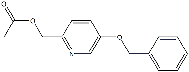 2-Pyridinemethanol, 5-(phenylmethoxy)-, acetate (ester) Structure