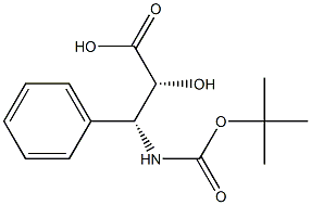 (2R,3R)-3-((tert-Butoxycarbonyl)amino)-2-hydroxy-3-phenylpropanoic acid Structure
