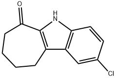 2-Chloro-7,8,9,10-tetrahydro-5H-cyclohepta[b]indol-6-one Structure