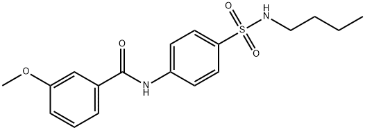 N-[4-(butylsulfamoyl)phenyl]-3-methoxybenzamide 구조식 이미지