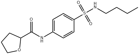 N-[4-(butylsulfamoyl)phenyl]oxolane-2-carboxamide 구조식 이미지