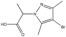 2-(4-Bromo-3,5-dimethyl-1H-pyrazol-1-yl)propanoic acid 구조식 이미지