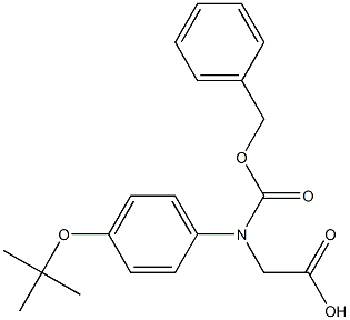 N-Cbz-R-4-(1,1-dimethylethoxy)-phenylglycine 구조식 이미지