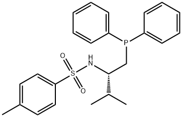 N-[(1S)-1-
[(diphenylphosphino)methyl]-2-methylpropyl]-4-
methyl-Benzenesulfonamide 구조식 이미지