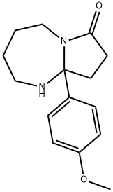 9a-(4-methoxyphenyl)-octahydro-1H-pyrrolo[1,2-a][1,3]diazepin-7-one 구조식 이미지