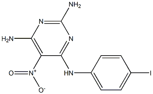 2,4,6-Pyrimidinetriamine,N4-(4-iodophenyl)-5-nitro- Structure