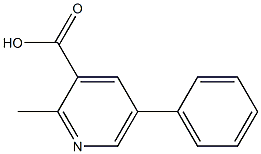 3-Pyridinecarboxylic acid, 2-methyl-5-phenyl- Structure