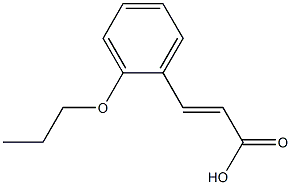 (2E)-3-(2-propoxyphenyl)acrylic acid Structure