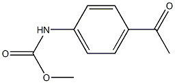 Carbamic acid, N-(4-acetylphenyl)-, methyl ester 구조식 이미지