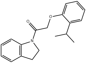 1-[(2-isopropylphenoxy)acetyl]indoline 구조식 이미지