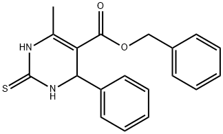 benzyl 6-methyl-4-phenyl-2-thioxo-1,2,3,4-tetrahydropyrimidine-5-carboxylate Structure