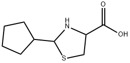 2-cyclopentyl-1,3-thiazolidine-4-carboxylic acid Structure