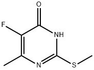 5-Fluoro-6-methyl-2-(methylsulfanyl)-4(1H)-pyrimidinone 구조식 이미지