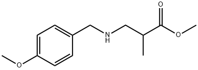 methyl 3-{[(4-methoxyphenyl)methyl]amino}-2-methylpropanoate Structure