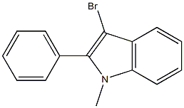 3-bromo-1-methyl-2-phenyl-1H-indole Structure