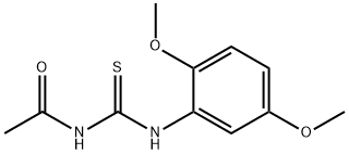 N-{[(2,5-dimethoxyphenyl)amino]carbonothioyl}acetamide Structure