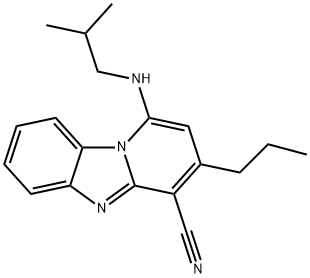1-(isobutylamino)-3-propylbenzo[4,5]imidazo[1,2-a]pyridine-4-carbonitrile Structure