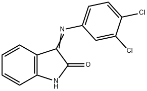 3-[(3,4-dichlorophenyl)imino]-1,3-dihydro-2H-indol-2-one 구조식 이미지