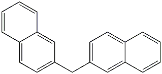 Naphthalene, 2,2'-methylenebis- Structure