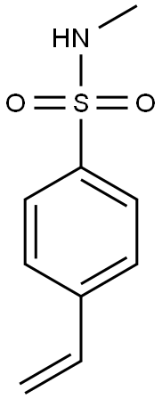 Benzenesulfonamide,4-ethenyl-N-methyl- Structure