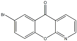 5H-[1]Benzopyrano[2,3-b]pyridin-5-one, 7-bromo- Structure